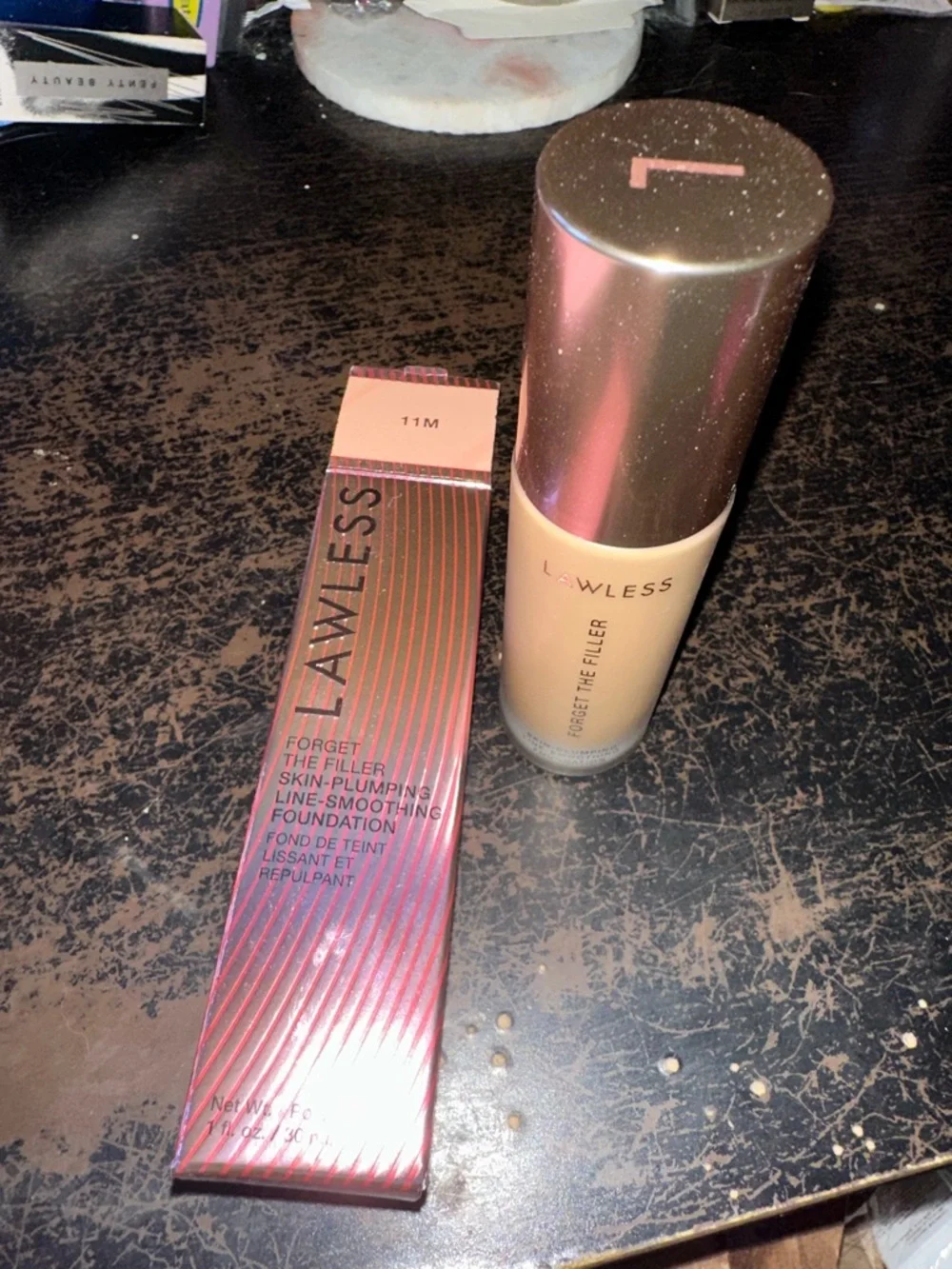 LAWLESS Forget The Filler Foundation 11M Beige with Rose-Gold Cap
